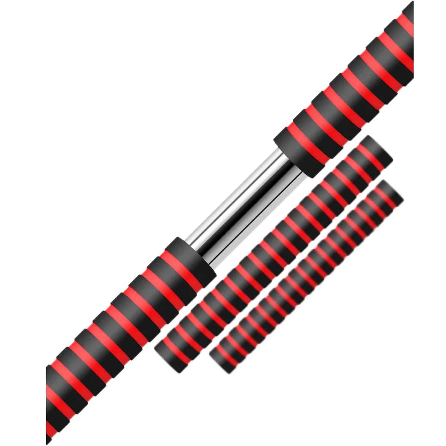 Barra de Extensión para Mancuernas 【40 cm】Acero Reforzado Antideslizante - Ideal para Gym en Casa
