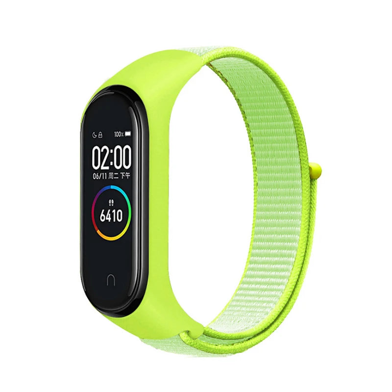 Correa Deportiva para Mi Band 3-10【Nailon Ajustable】- Pack 2 Unidades - Ligera y Transpirable