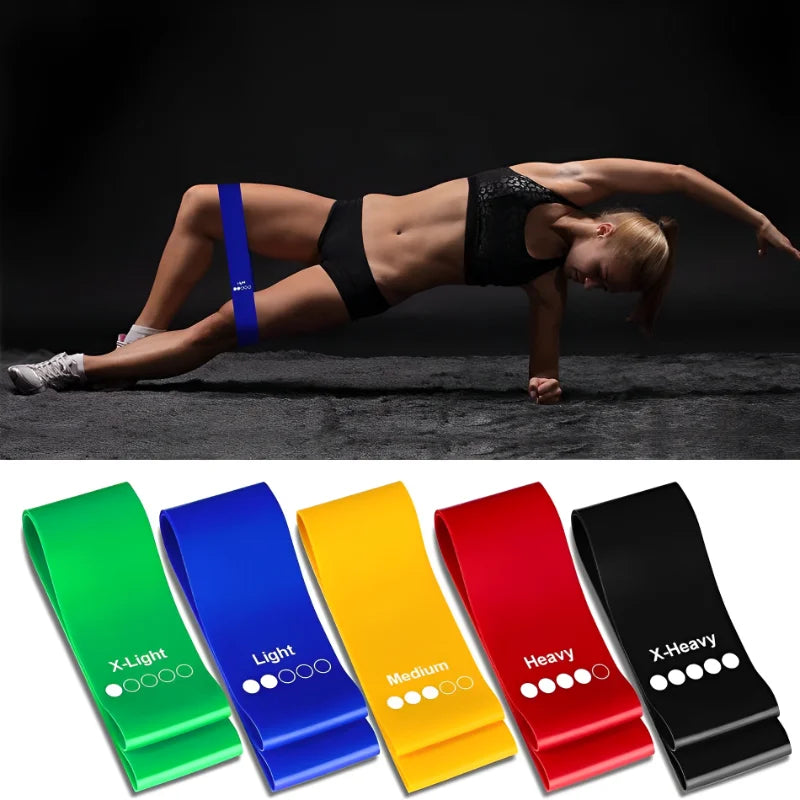 Juego de 5 y 7 Bandas de Resistencia 【Niveles 5-50 kg】- Entrenamiento en Casa/Gimnasio