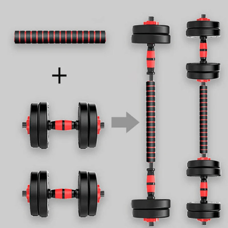 Barra de Extensión para Mancuernas 【40 cm】Acero Reforzado Antideslizante - Ideal para Gym en Casa