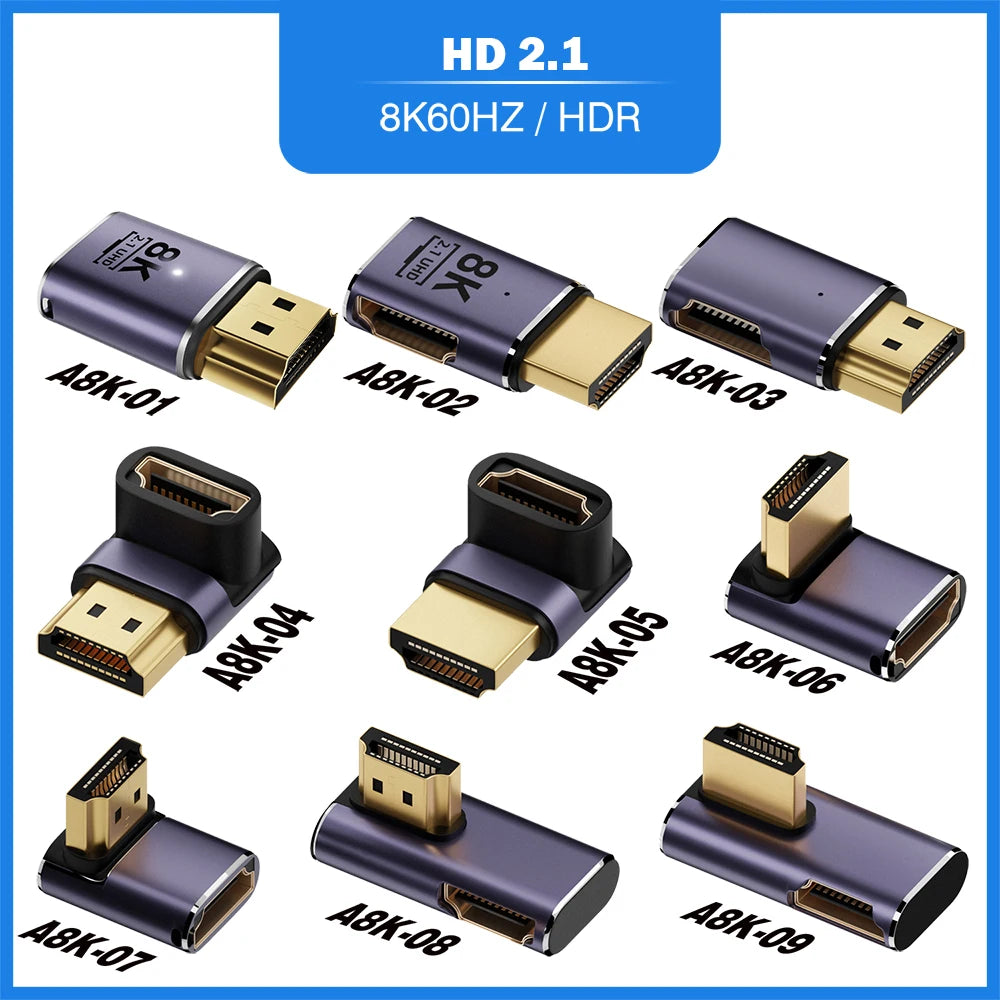 🎮 Adaptador HDMI 2.1 【8K@60Hz/4K@120Hz】- Compatible con PS5, Proyectores, Laptops & PC 🚀 48Gbps Ultra HD | Mini/Micro HDMI a HDMI