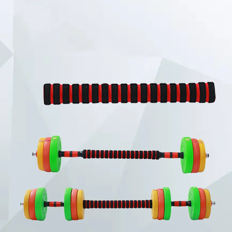 Barra de Extensión para Mancuernas 【40 cm】Acero Reforzado Antideslizante - Ideal para Gym en Casa