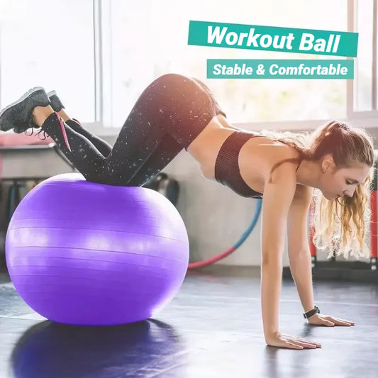 Pelota de Yoga y Pilates EXTRA GRANDE 【45-95 cm】- Anti Explosión, Ideal Gimnasio & Hogar