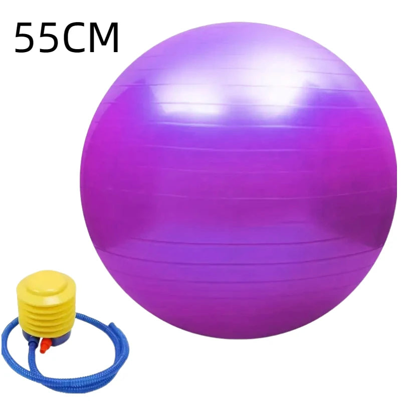 Pelota de Yoga y Pilates EXTRA GRANDE 【45-95 cm】- Anti Explosión, Ideal Gimnasio & Hogar