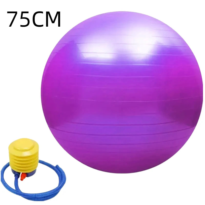 Pelota de Yoga y Pilates EXTRA GRANDE 【45-95 cm】- Anti Explosión, Ideal Gimnasio & Hogar