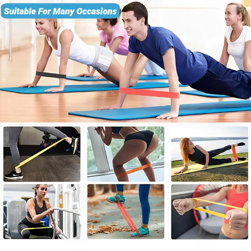 Juego de 5 y 7 Bandas de Resistencia 【Niveles 5-50 kg】- Entrenamiento en Casa/Gimnasio