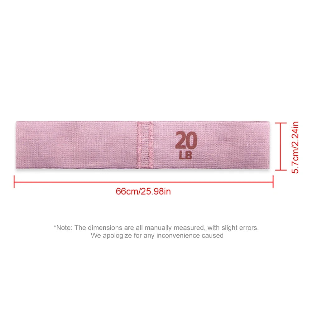 Bandas Elásticas de Resistencia de Tela【3 Niveles】- Ideal para Gym, Yoga & Rehabilitación