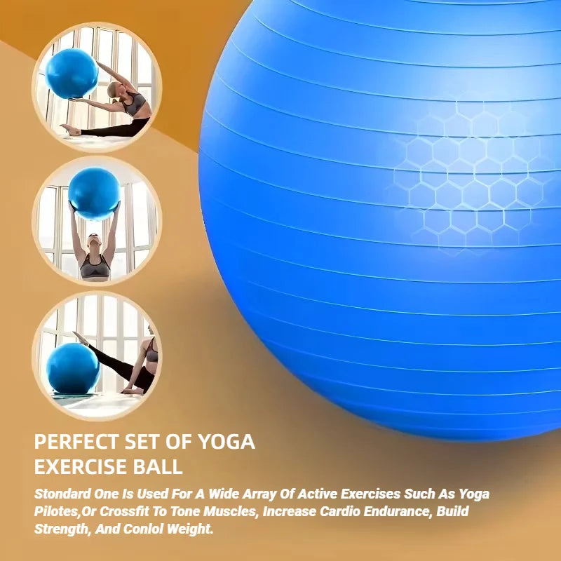 Pelota de Yoga y Pilates EXTRA GRANDE 【45-95 cm】- Anti Explosión, Ideal Gimnasio & Hogar