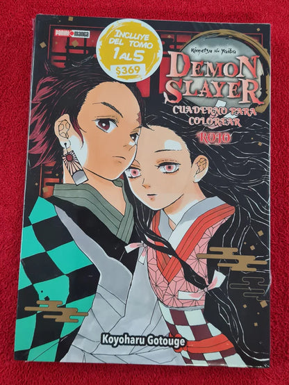 DEMON SLAYER CUADERNO PARA COLOREAR PACK #02 (1-5)