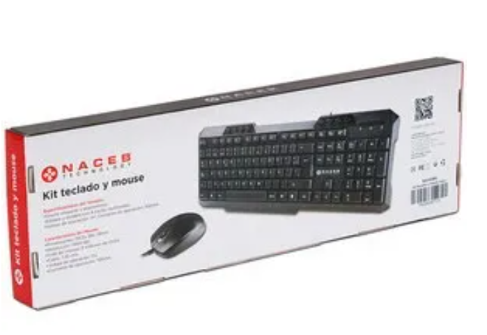 Kit Teclado y Ratón Alambrico Naceb