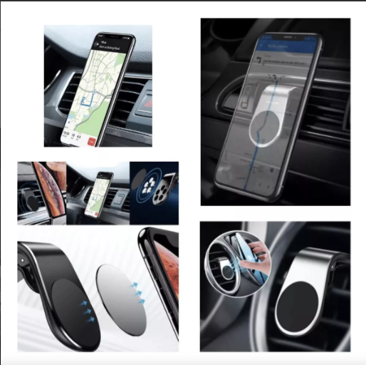 Soporte magnético de teléfono móvil para coche para rejilla de ventilación de aire, GPS, Smartphone, iPhone, Samsung, Xiaomi