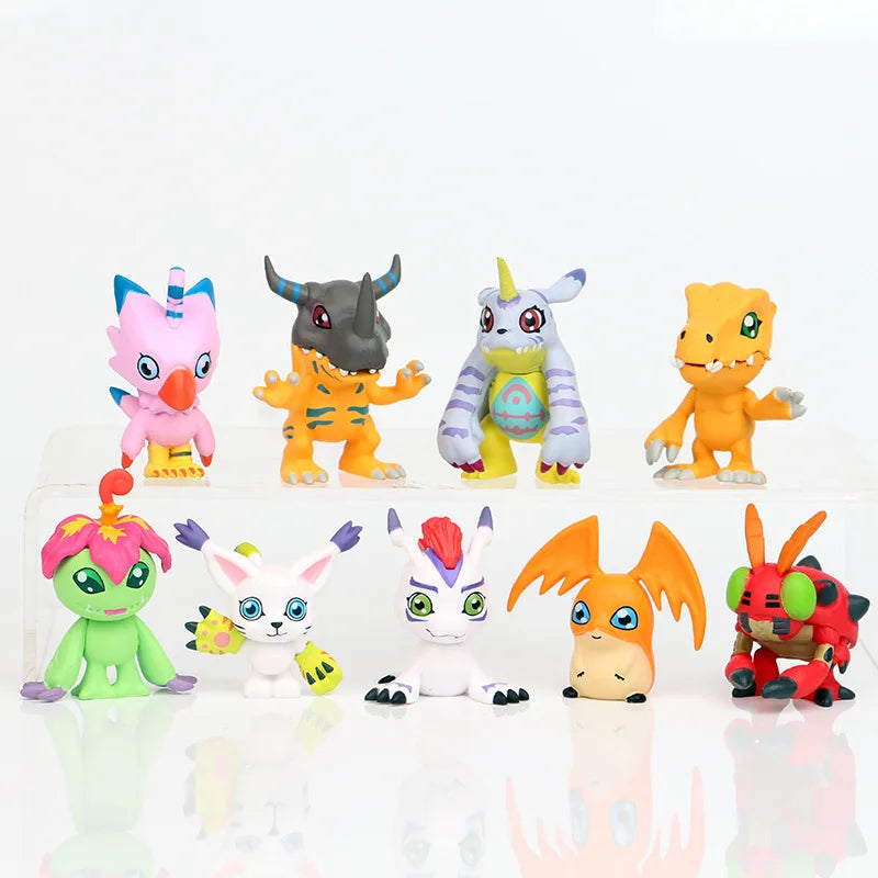 Set Anime Digimon Figura de Acción 9 Unidades