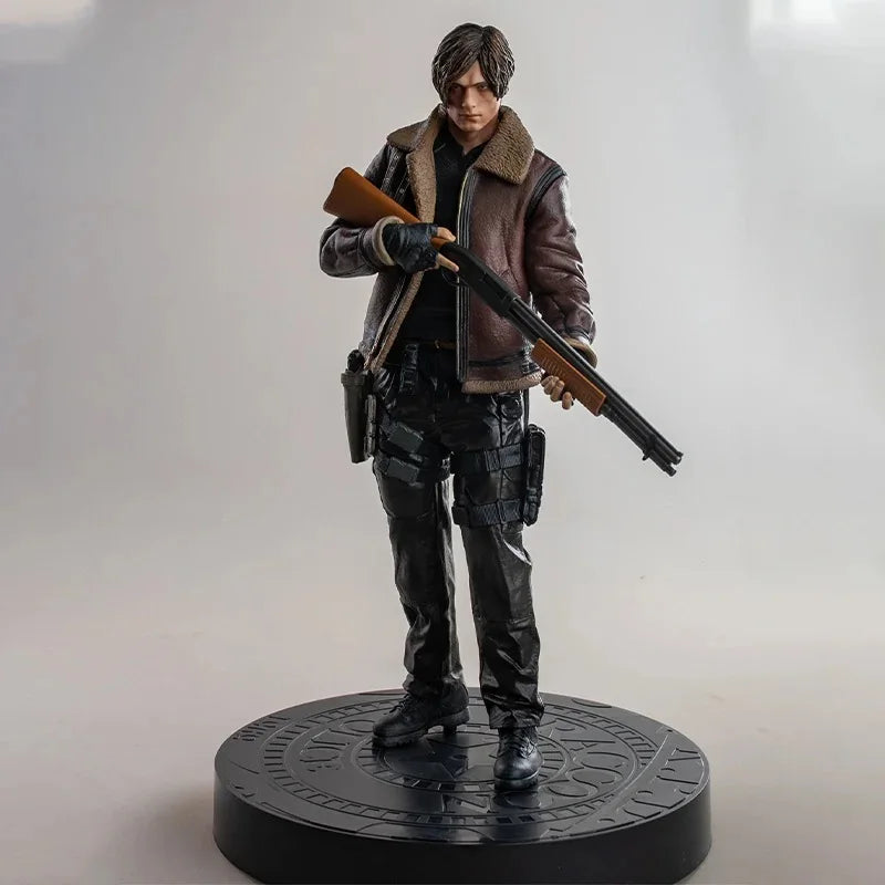 Figura de Acción de Leon S. Kennedy 29cm – Edición de Colección con Ropa de Cuero