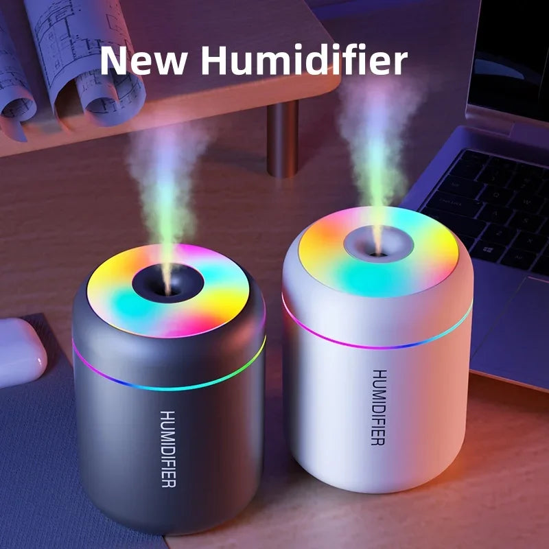 Mini Humidificador de Aire Portátil 180ML - Difusor de Aceites Esenciales para Hogar y Oficina