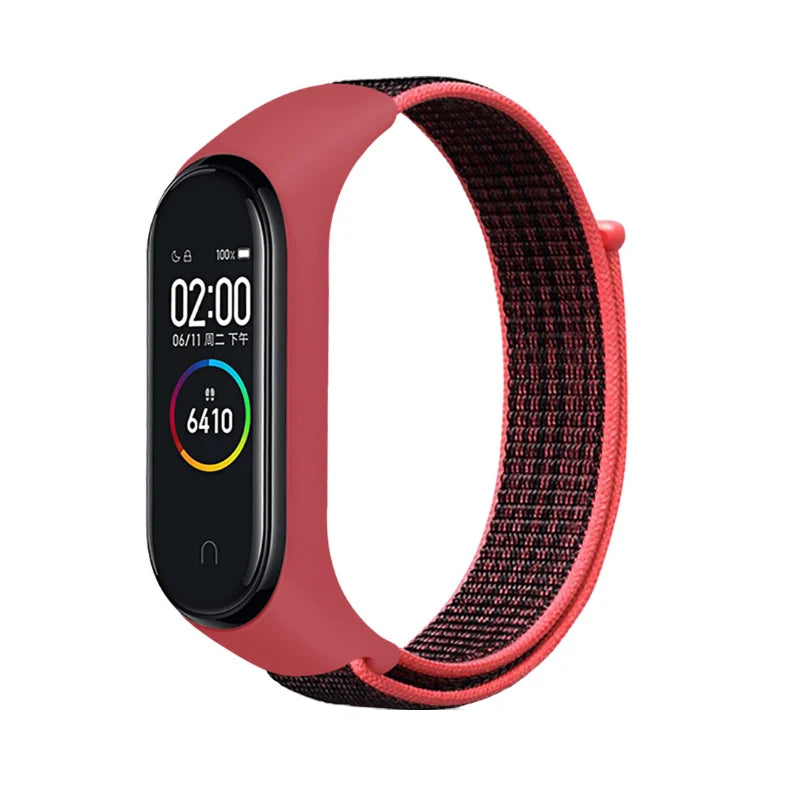 Correa Deportiva para Mi Band 3-10【Nailon Ajustable】- Pack 2 Unidades - Ligera y Transpirable