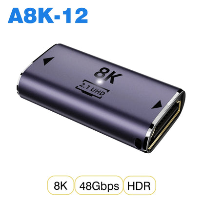 🎮 Adaptador HDMI 2.1 【8K@60Hz/4K@120Hz】- Compatible con PS5, Proyectores, Laptops & PC 🚀 48Gbps Ultra HD | Mini/Micro HDMI a HDMI
