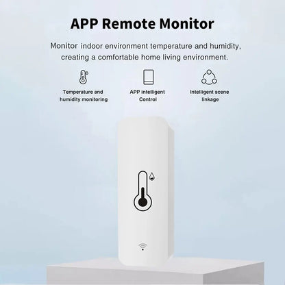 Sensor Inteligente de Temperatura y Humedad WiFi - Compatible con Alexa y Google Assistant