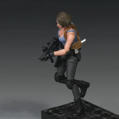 Figura de acción, coleccion de jill valentine de resident evil, modelo a escala 1/18