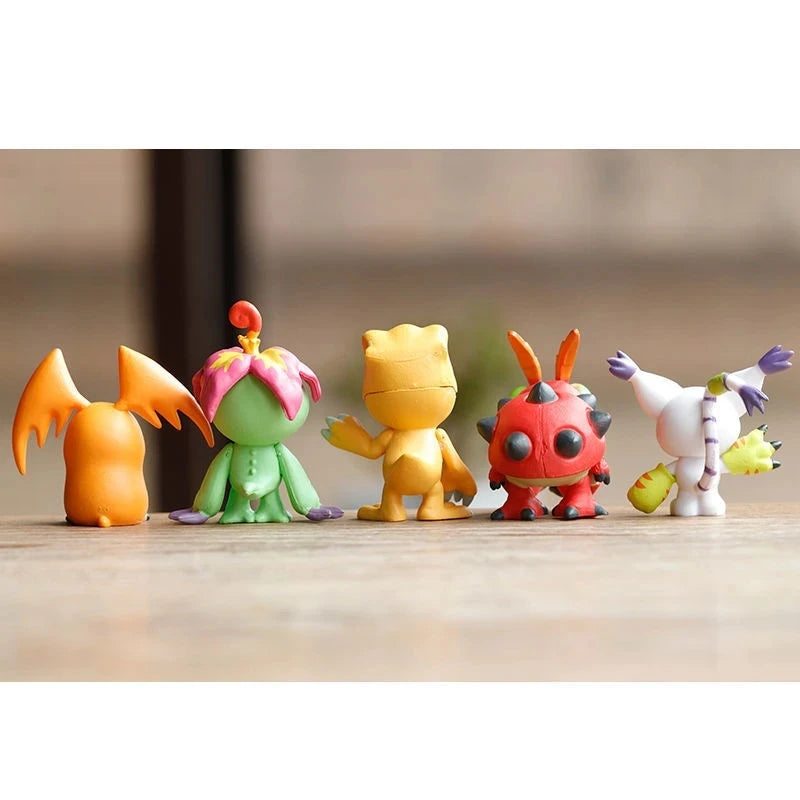 Set de Figuras de acción de Digimon Adventure de Tailmon, Gomamon, Patamon, Gabumon, Tentomon, Palmon, Piyomon, Agumon, 9 unidades