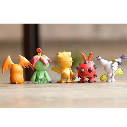 Set de Figuras de acción de Digimon Adventure de Tailmon, Gomamon, Patamon, Gabumon, Tentomon, Palmon, Piyomon, Agumon, 9 unidades