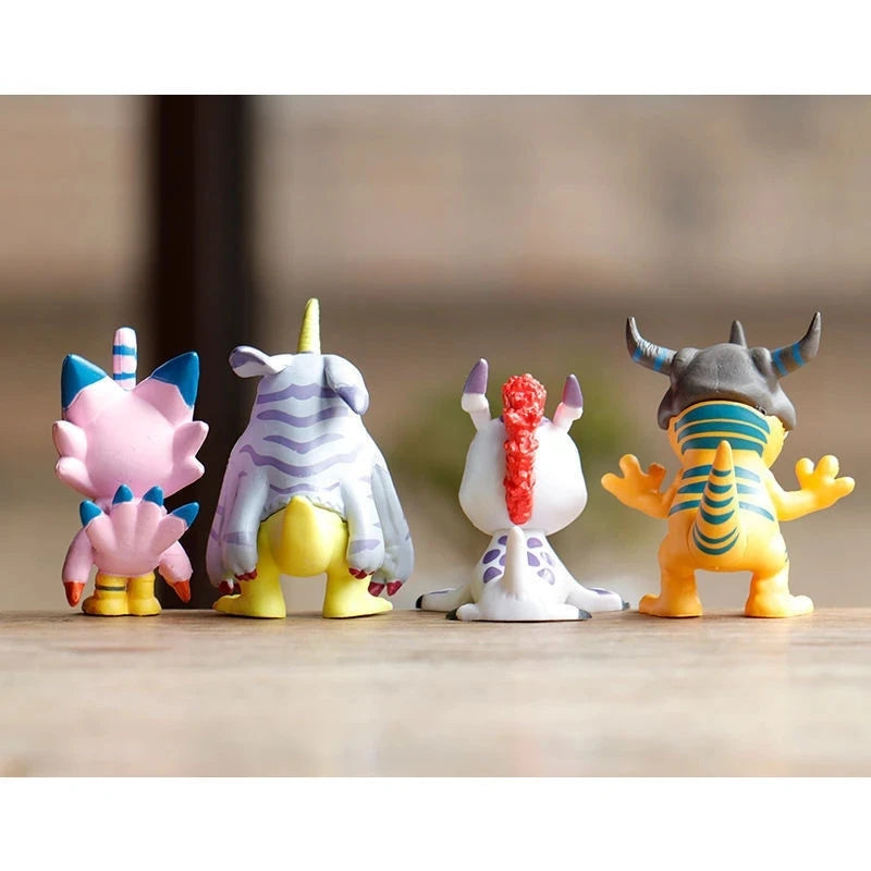 Set de Figuras de acción de Digimon Adventure de Tailmon, Gomamon, Patamon, Gabumon, Tentomon, Palmon, Piyomon, Agumon, 9 unidades