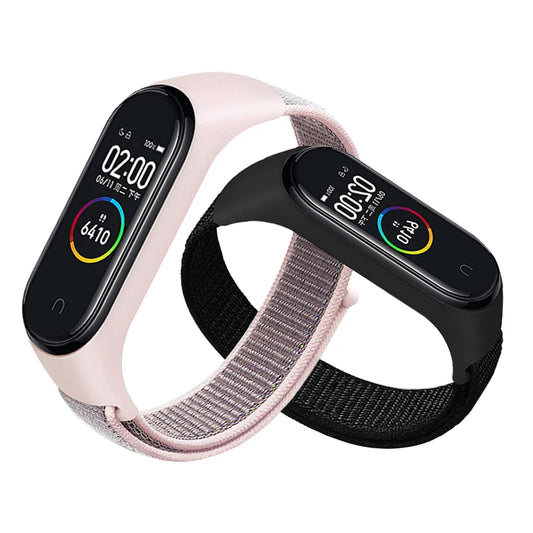 Correa Deportiva para Mi Band 3-10【Nailon Ajustable】- Pack 2 Unidades - Ligera y Transpirable