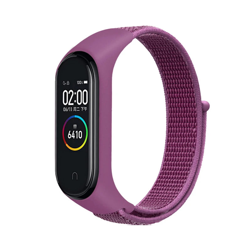 Correa Deportiva para Mi Band 3-10【Nailon Ajustable】- Pack 2 Unidades - Ligera y Transpirable