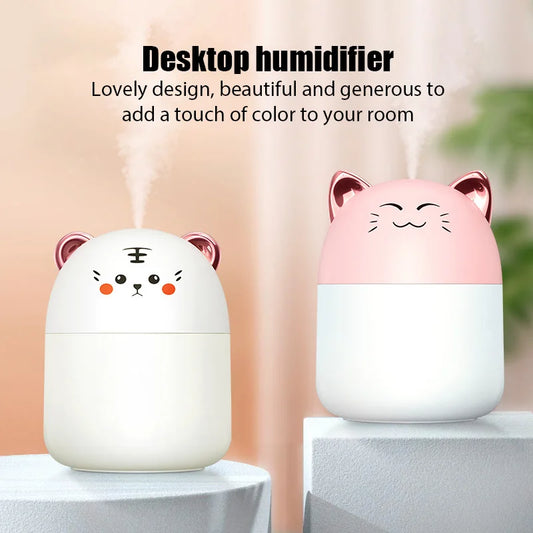 Humidificador de Escritorio en Forma de Gato | Para Oficina y Hogar