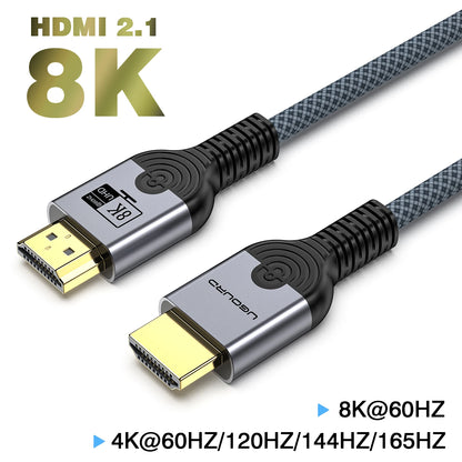 🚀 Cable HDMI 2.1 8K/60Hz & 4K/120Hz 【3m/5m】- 48Gbps, HDR Dinámico, Alta Velocidad para PS5, Xbox, Apple TV & Más 🎮