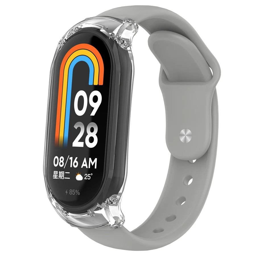 Funda Protectora + Correa de Silicona para Xiaomi Mi Band 3 4 5 6 7 8 9【Kit Completo】- Ajuste Perfecto & Máxima Protección