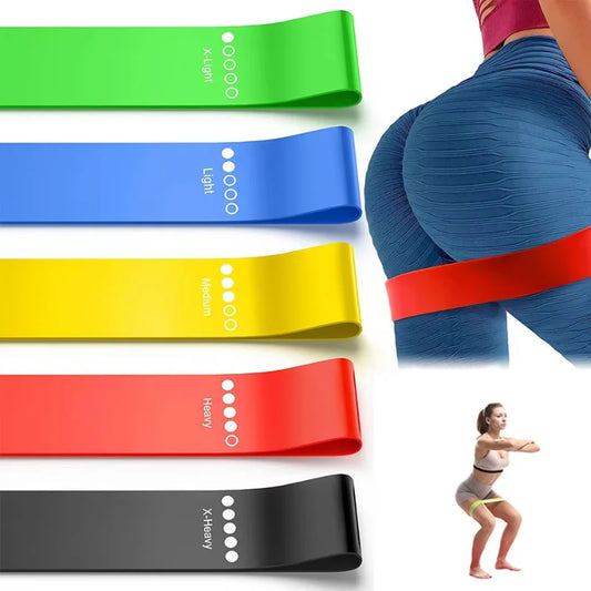 Juego de 5 y 7 Bandas de Resistencia 【Niveles 5-50 kg】- Entrenamiento en Casa/Gimnasio