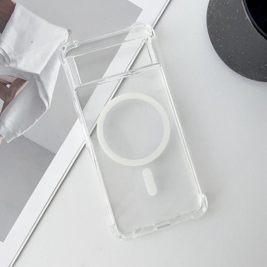 Funda Magnética Transparente para Google Pixel【Compatibilidad Total】- Carga Inalámbrica & Protección Premium