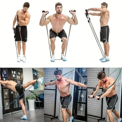 Bandas de Resistencia TPE 【11 Piezas】- Niveles 15-150 lbs ✅ Ideal para Glúteos, Piernas & Tonificación