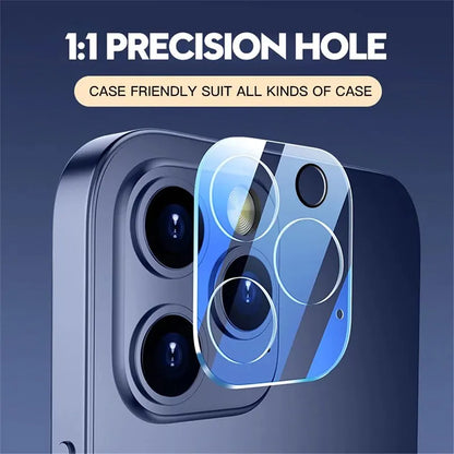 Unidades de vidrio protector de cubierta completa para iPhone 14 Pro Max XR X XS Cámara lente protector de pantalla para iPhone 13 Pro Max 12 Mini 11 Pro