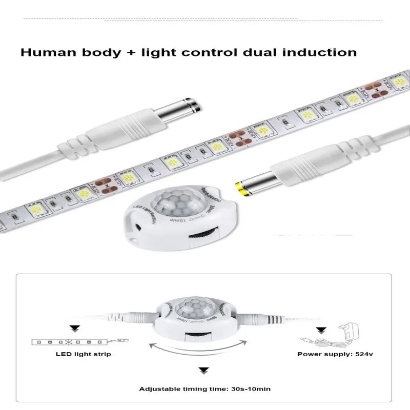 Sensor de Movimiento con Temporizador Con Tiras LED