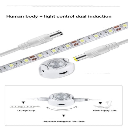 Sensor de Movimiento con Temporizador Con Tiras LED