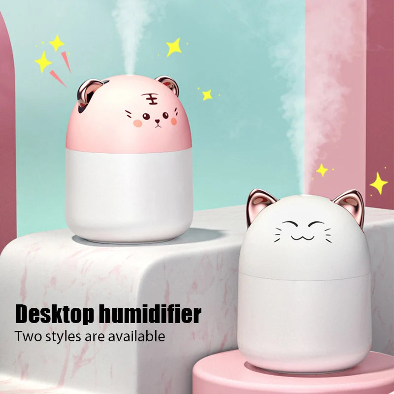 Humidificador de Escritorio en Forma de Gato | Para Oficina y Hogar