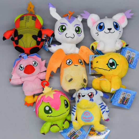 Figura de Digimon Adventure Kawaii de Tailmon, Gomamon, Patamon, Piyomon, Agumon, Tentomon, Doll, juguete colgante, adorno coleccionable, regalo, 10CM