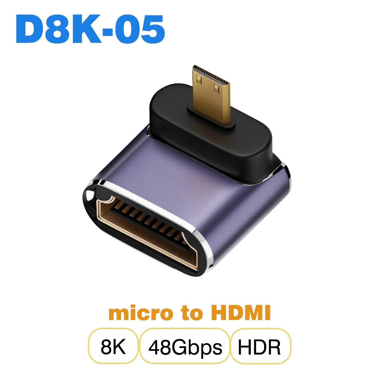 🎮 Adaptador HDMI 2.1 【8K@60Hz/4K@120Hz】- Compatible con PS5, Proyectores, Laptops & PC 🚀 48Gbps Ultra HD | Mini/Micro HDMI a HDMI