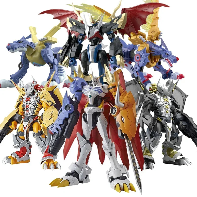 Bandai Figura de Acción de Digimon Adventure, Anime, Greymon, Garurumon, Dukemon