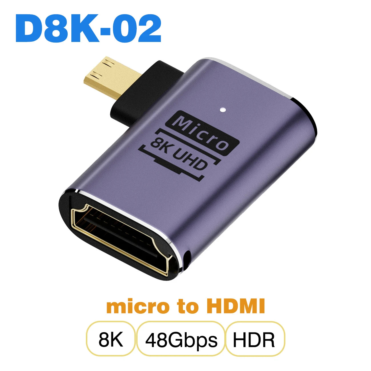 🎮 Adaptador HDMI 2.1 【8K@60Hz/4K@120Hz】- Compatible con PS5, Proyectores, Laptops & PC 🚀 48Gbps Ultra HD | Mini/Micro HDMI a HDMI
