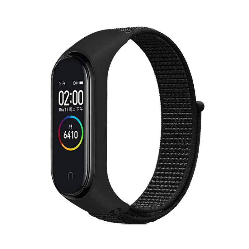Correa Deportiva para Mi Band 3-10【Nailon Ajustable】- Pack 2 Unidades - Ligera y Transpirable