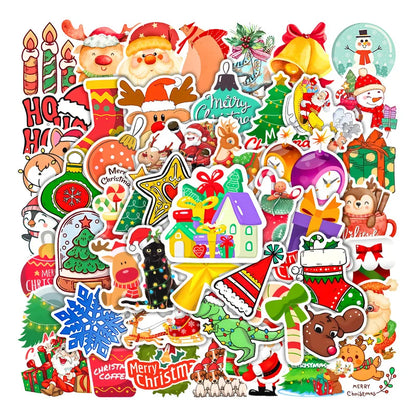 Pack de 50 Pegatinas Navideñas Adorables