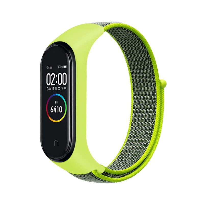 Correa Deportiva para Mi Band 3-10【Nailon Ajustable】- Pack 2 Unidades - Ligera y Transpirable