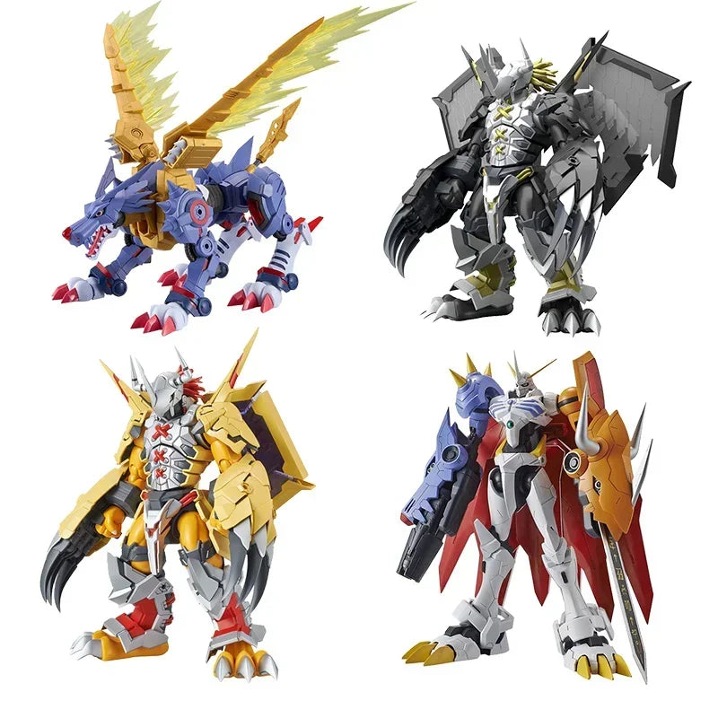 Bandai Figura de Acción de Digimon Adventure, Anime, Greymon, Garurumon, Dukemon