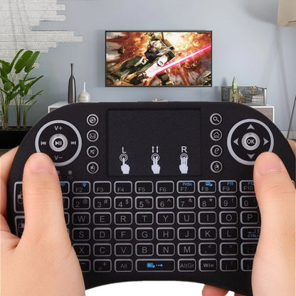 MiniTeclado Inlámbrico i8, RGB, Touchpad, Control Remoto Para PC, Pórtatil y TV Varios Modelos