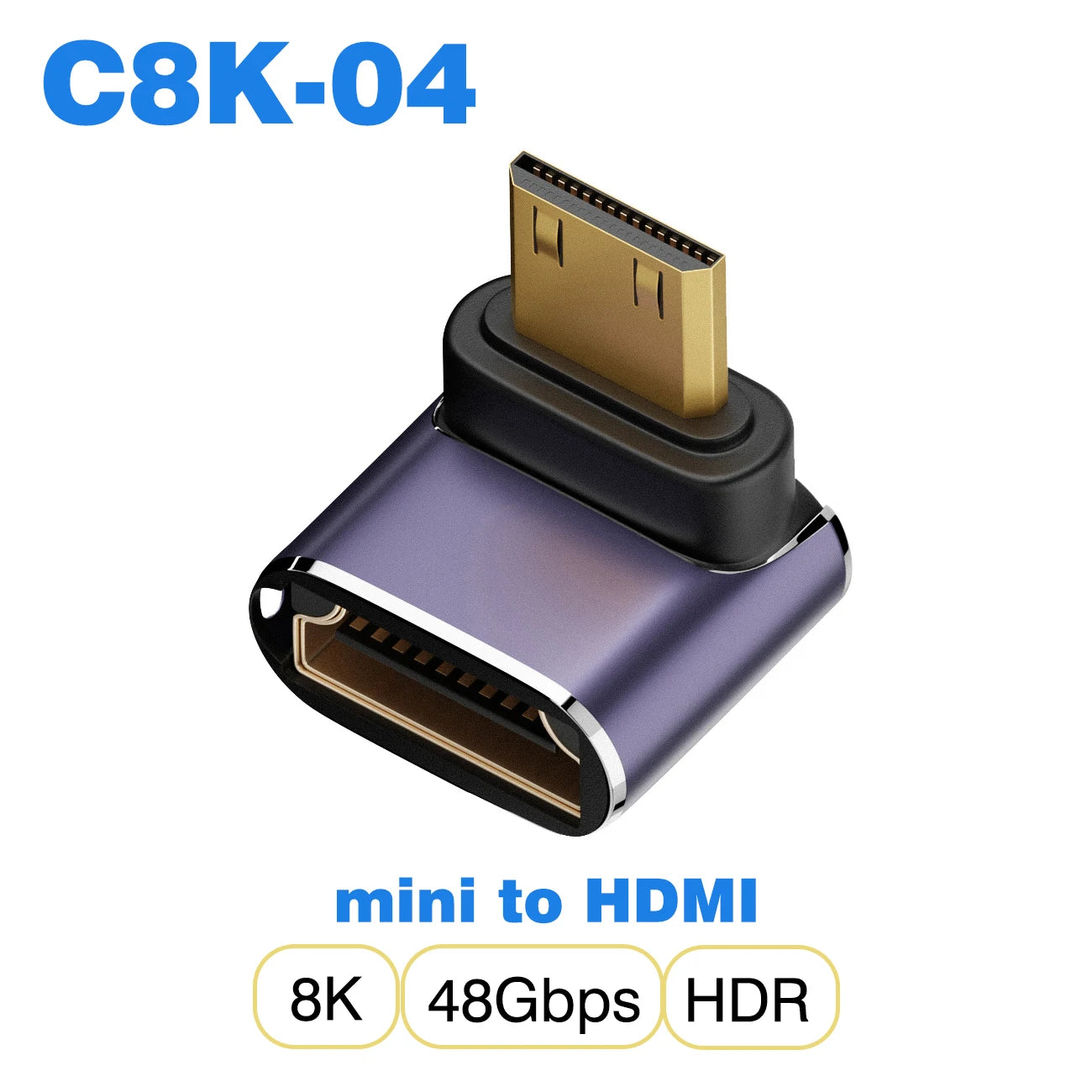 🎮 Adaptador HDMI 2.1 【8K@60Hz/4K@120Hz】- Compatible con PS5, Proyectores, Laptops & PC 🚀 48Gbps Ultra HD | Mini/Micro HDMI a HDMI