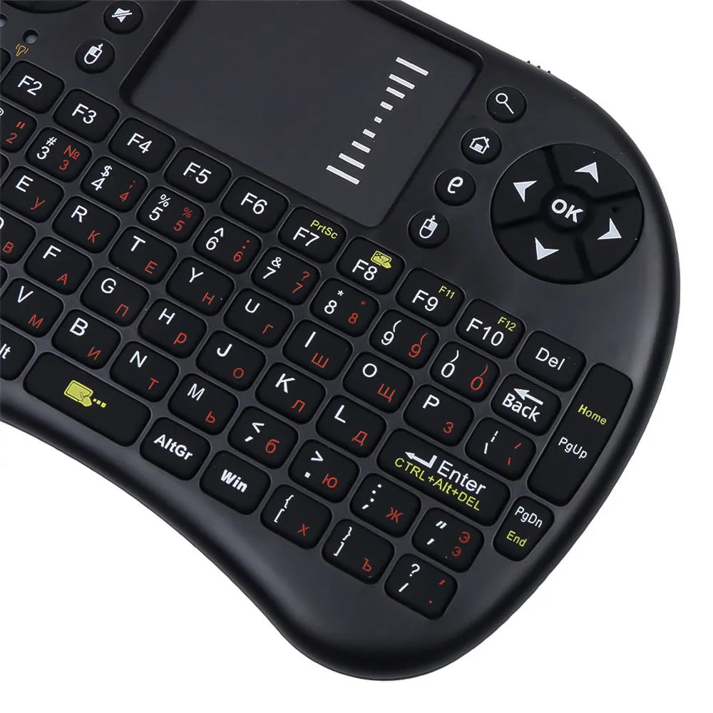 MiniTeclado Inlámbrico i8, RGB, Touchpad, Control Remoto Para PC, Pórtatil y TV Varios Modelos