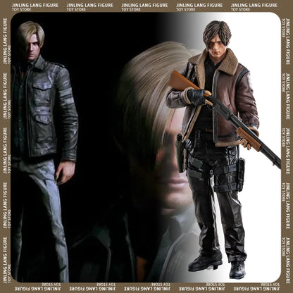 Figura de Acción de Leon S. Kennedy 29cm – Edición de Colección con Ropa de Cuero