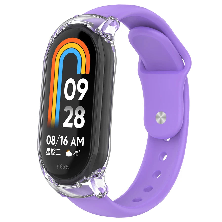 Funda Protectora + Correa de Silicona para Xiaomi Mi Band 3 4 5 6 7 8 9【Kit Completo】- Ajuste Perfecto & Máxima Protección